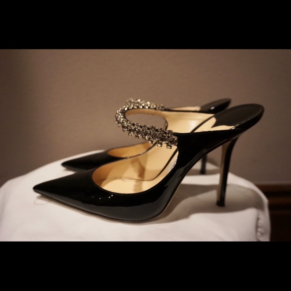 Jimmy Choo Patent Leather Bing 100 - Size 39
